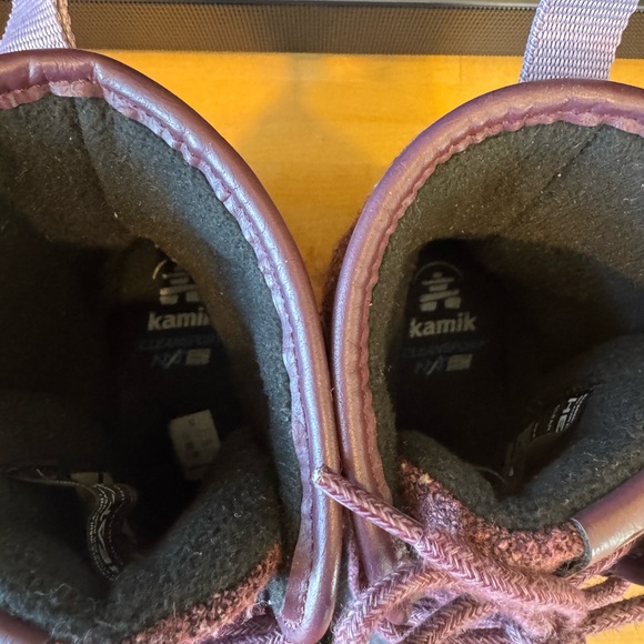 Kamik Snow Duck Boots Purple Size 6 Lace Up Heat MX Waterproof Marled - Picture 4 of 8